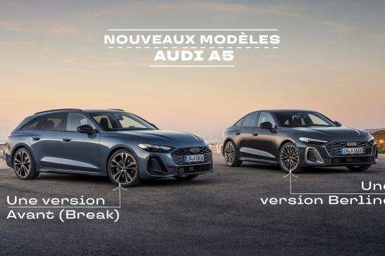 Photos de la nouvelle Audi A5 Berline et de la nouvelle Audi A5 Avant