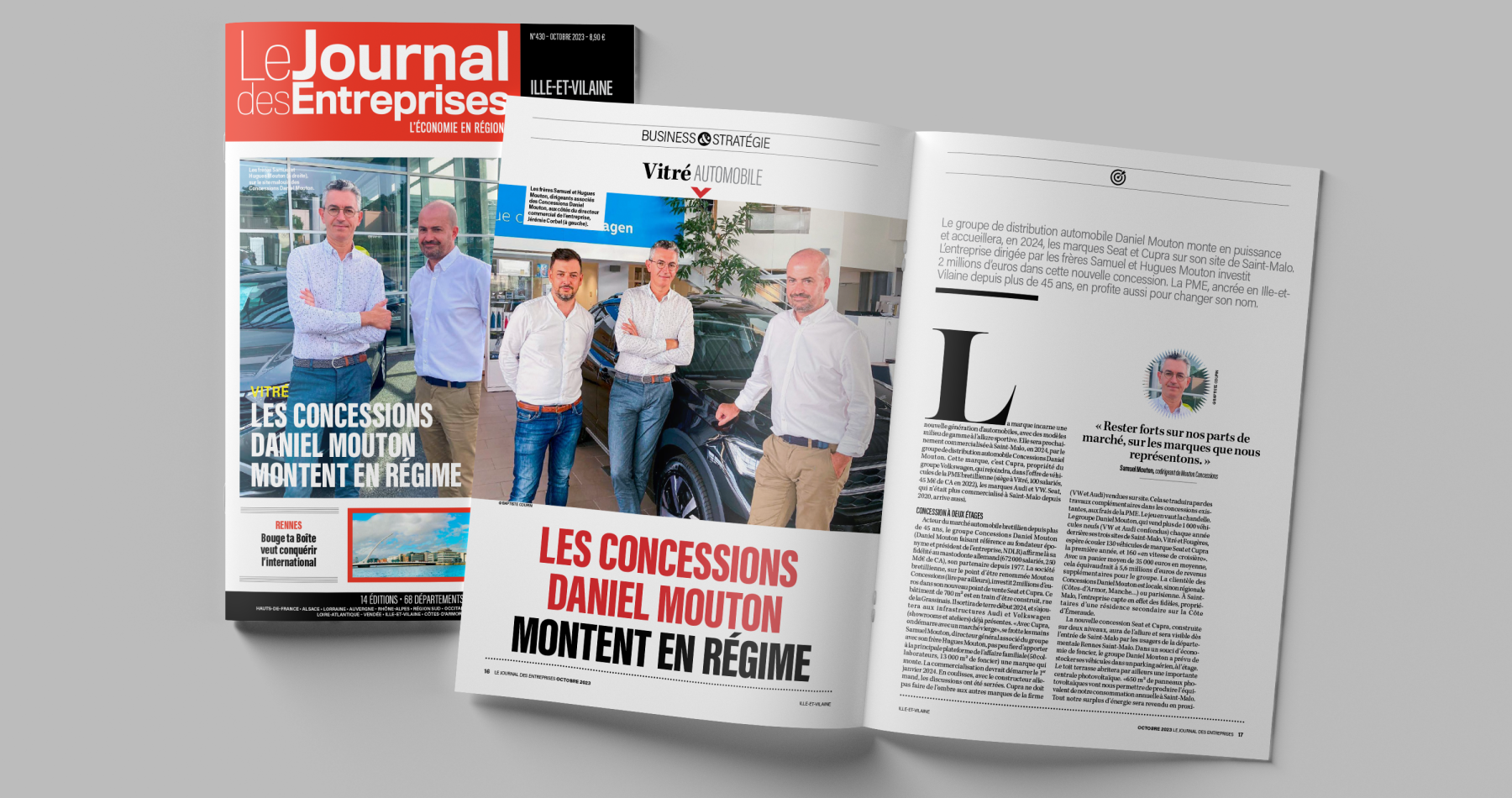 Journal des Entreprises Concessions Mouton